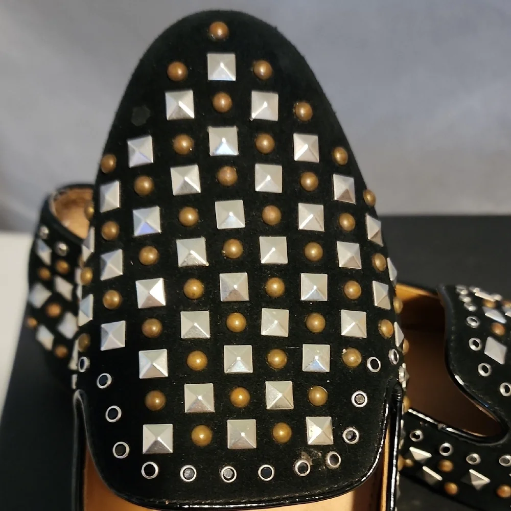 J. Crew Black Studded Loafers - Picture 3 of 8